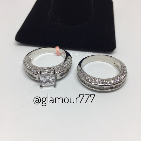 🛍Diamond Ring Set (simulated) - Picture 6 of 8